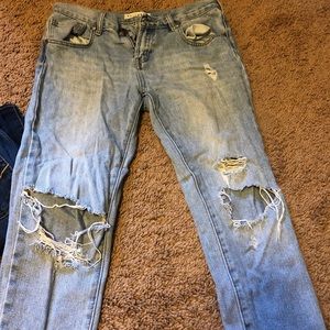 PacSun skinny boyfriend ripped jeans